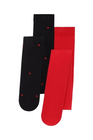 2 collant - 50 denari - Nero e rosso