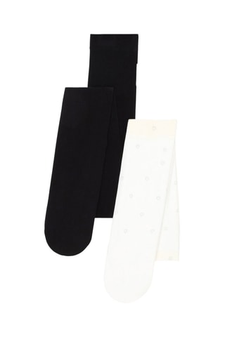 2 collant - 50 denari - Nero e bianco