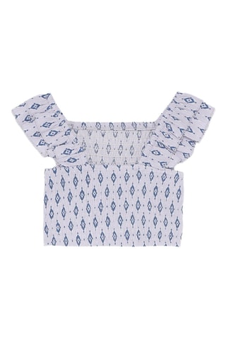 Top - Violet clair et bleu marine