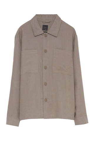 Chemise en lin - Kaki