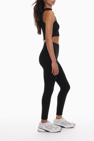 Leggings a vita alta - Nero