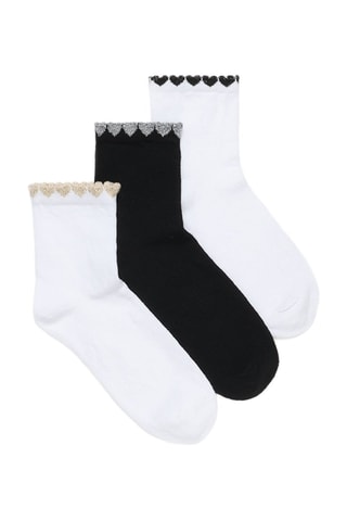 3 paia di calze - Bianco e nero