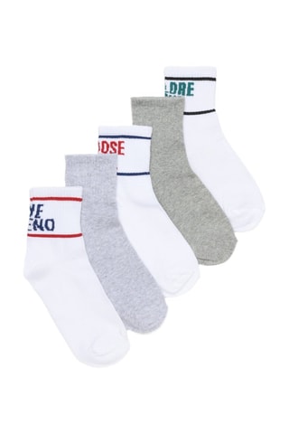 5 paires de chaussettes - Blanc