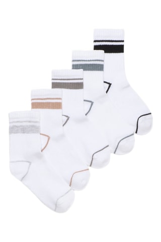 5 paires de chaussettes - Blanc