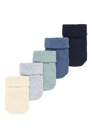 5 paia di calze antiscivolo - Beige e grigio chiaro melange