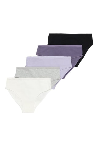 5 slip - Grigio chiaro e malva
