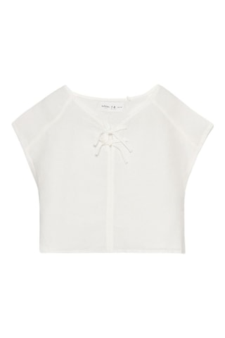 T-shirt en lin - Blanc