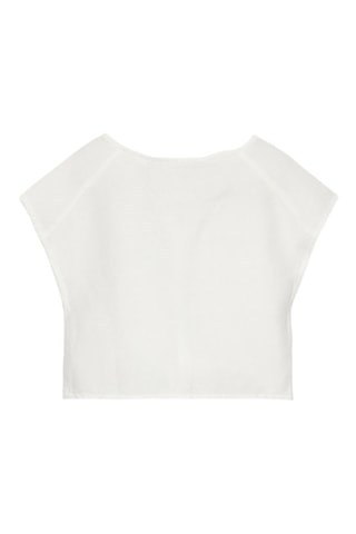 T-shirt en lin - Blanc