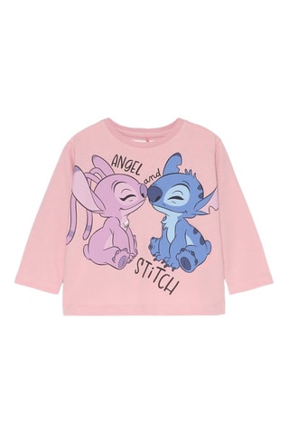 T-shirt Stitch & Angel Lilo & Stitch Disney - Rosa
