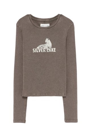 T-shirt - Marrone e bianco