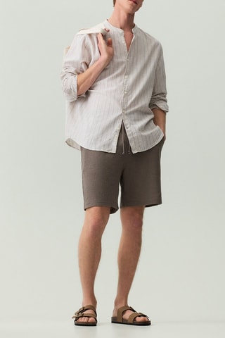 Short - Ecru et taupe