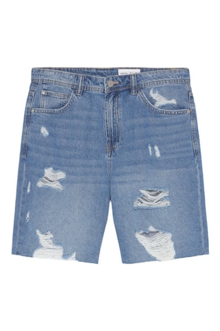 Short en jean - Bleu