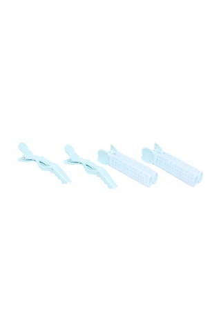 4 pinces à cheveux - Bleu clair