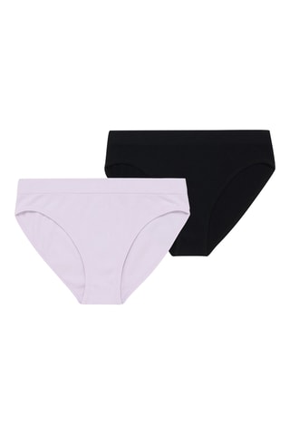 2 slip - Malva e nero