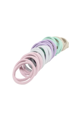 25 elastici per capelli - Rosa e grigio