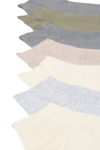 7 paia di calze - Beige e grigio