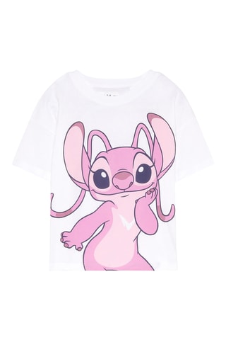 T-shirt Angel Lilo et Stitch Disney - Blanc