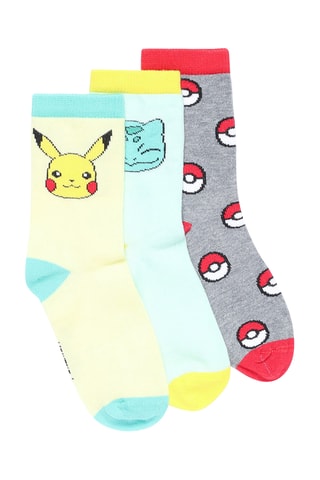 3 paia di calze Pokemon - Giallo