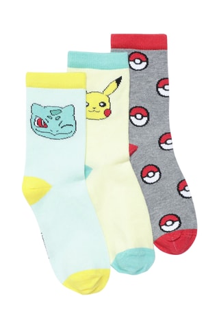 3 paia di calze Pokemon - Giallo
