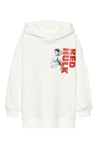 Felpa con cappuccio Hulk Avengers Marvel - Bianco