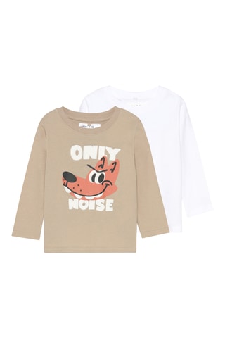 2 t-shirt - Bianco e marrone