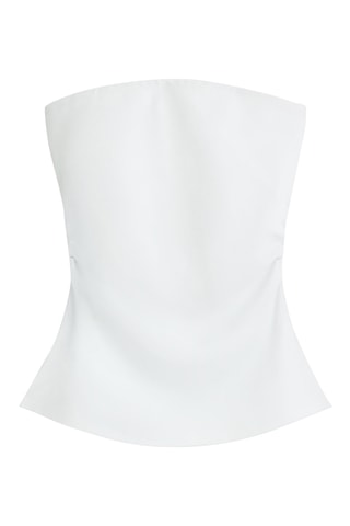 Top bustier - Blanc