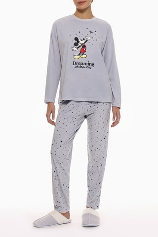Pigiama in velluto Topolino Disney - Grigio