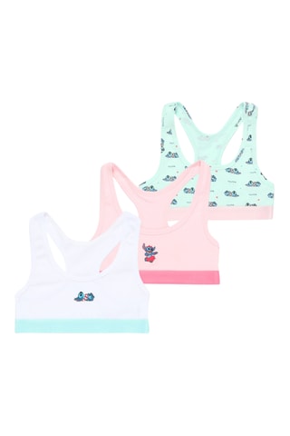 3 top Stitch Lilo e Stitch Disney - Bianco e rosa