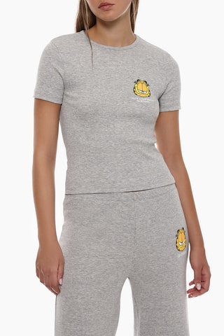 Pigiama Garfield - Grigio melange