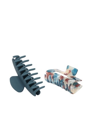 2 pinze per capelli - Blu scuro