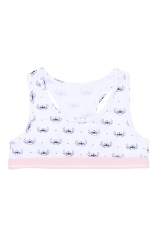 3 brassières Stitch Lilo et Stitch Disney - Blanc et rose