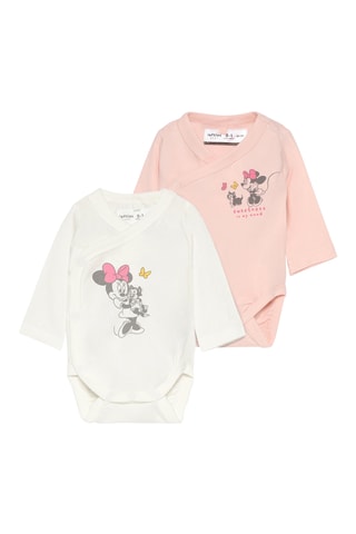 2 body Minni e Figaro Disney - Ecrù e rosa