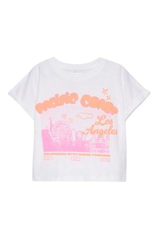 T-shirt - Blanc et corail