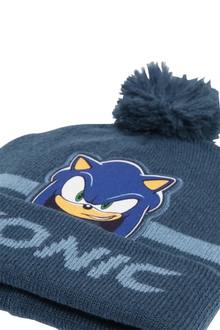 Bonnet à pompon Sonic - Bleu cobalt