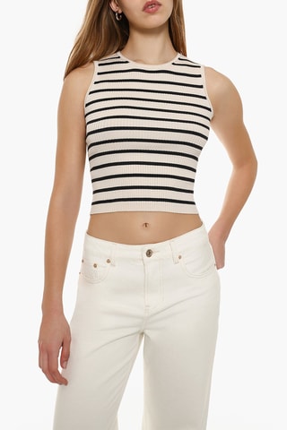Crop top - Bianco e nero
