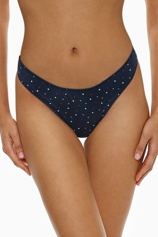 3 perizomi - Bianco e navy
