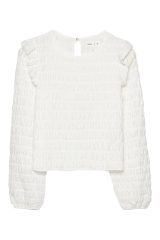 Top smocké - Blanc