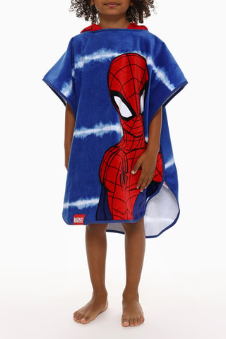 Poncho con cappuccio Spider-Man Avengers Marvel - Blu elettrico