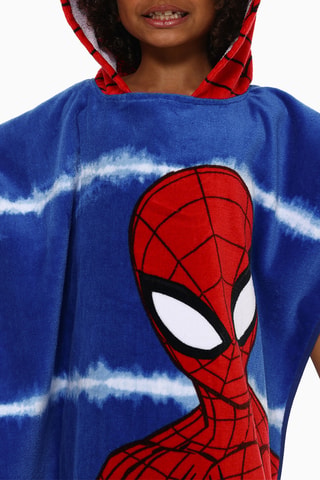 Poncho con cappuccio Spider-Man Avengers Marvel - Blu elettrico