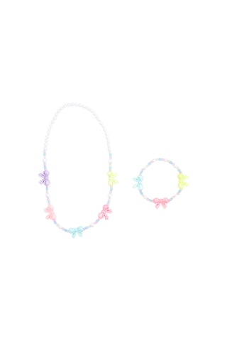 Parure - Bianco e rosa