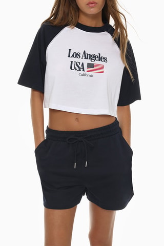 T-shirt cropped - Blanc