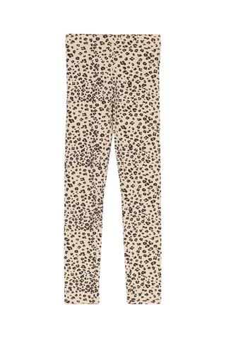 2 leggings - Beige e nero
