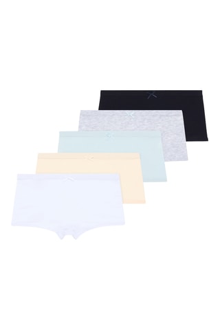 5 culotte - Bianco, nero e grigio chiaro melange