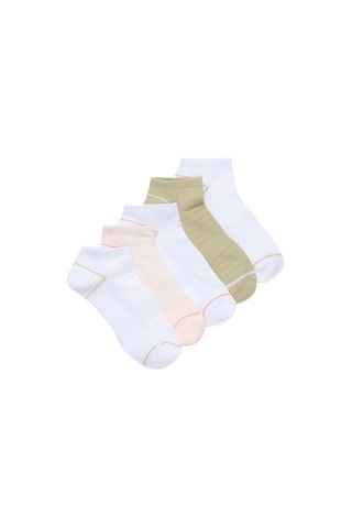 5 paia di calze - Bianco e nude