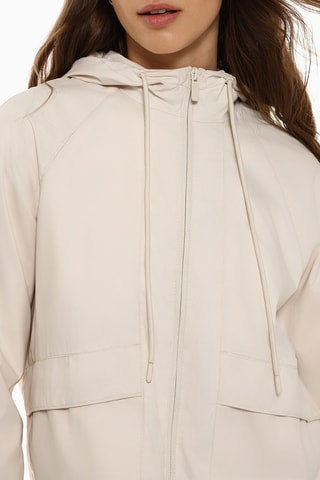 Giacca con cappuccio - Beige