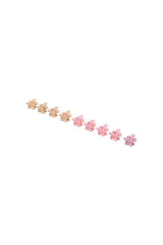 12 pinze per capelli - Beige e rosa