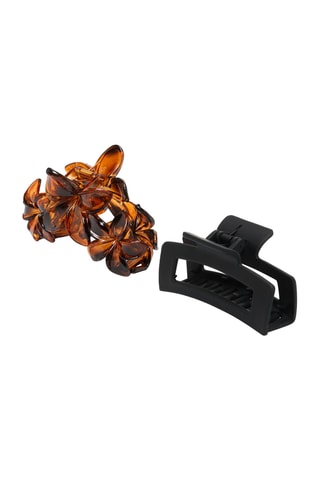2 pinces crabe - Marron et noir