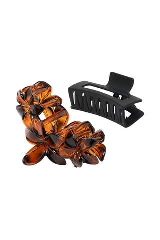 2 pinces crabe - Marron et noir