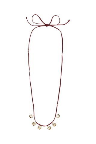 Collana - Rosso e dorato