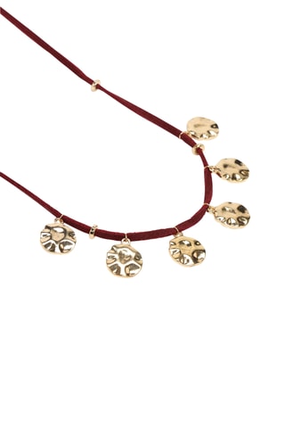 Collana - Rosso e dorato